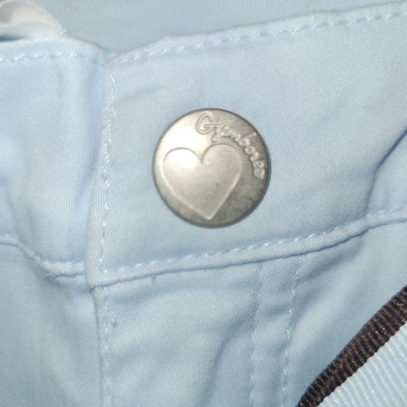 🐾 Vintage Gymboree Girl's Best Friend Powder Blue Cotton Pants Size 4 Adj Waist - Picture 6 of 7